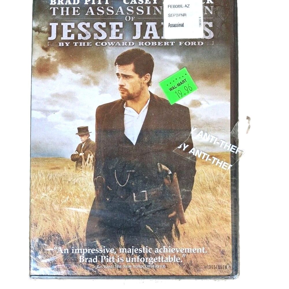 The Assassination of Jesse James By the Coward Robert Ford DVD 2007 New Sealed